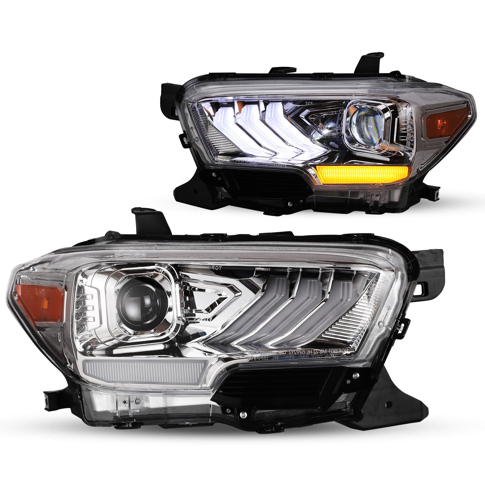 2016-2023 Toyota Tacoma SR5 TRD Sport DRL Head Lights - Chrome