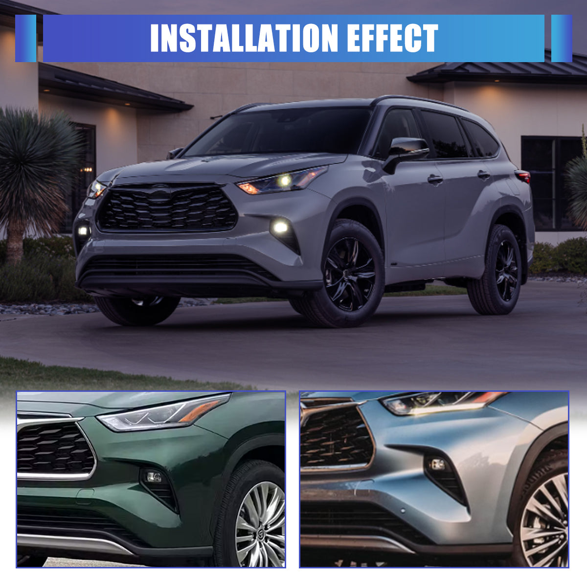 For 2020-2024 Toyota Highlander Fog Light Cover