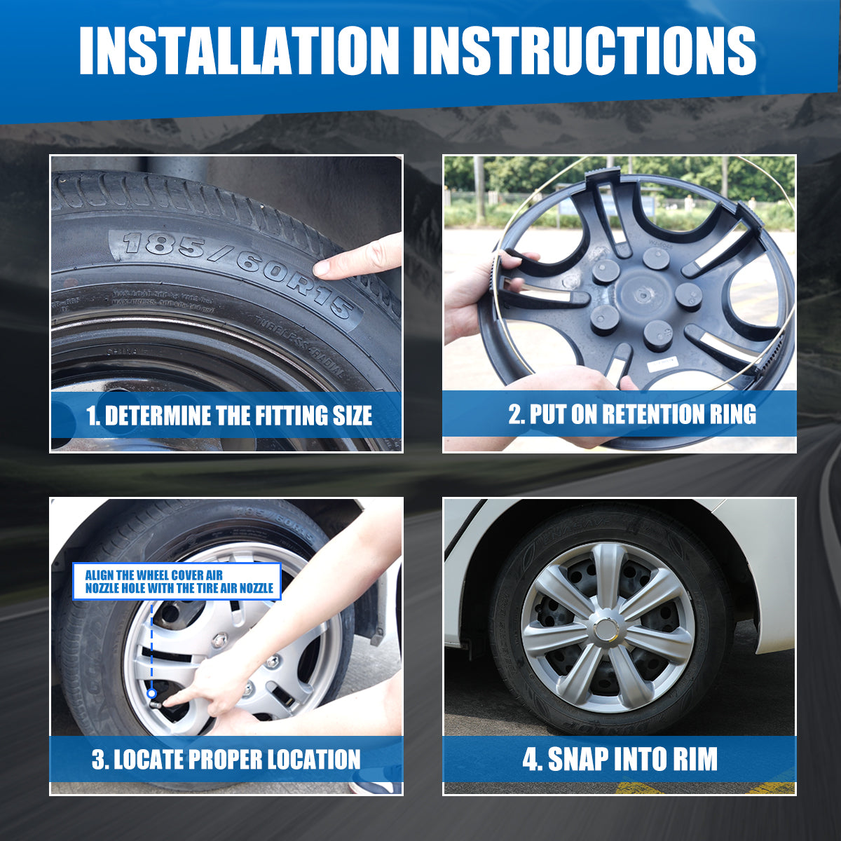 kia hubcaps wheel covers