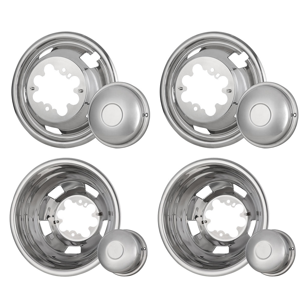 thumbnail image 2 of PIT66 Silver 17” Dually Wheel Simulators For Dodge Ram 3500 (2003-2018) – 4-Pack, Easy Install 2 of 6