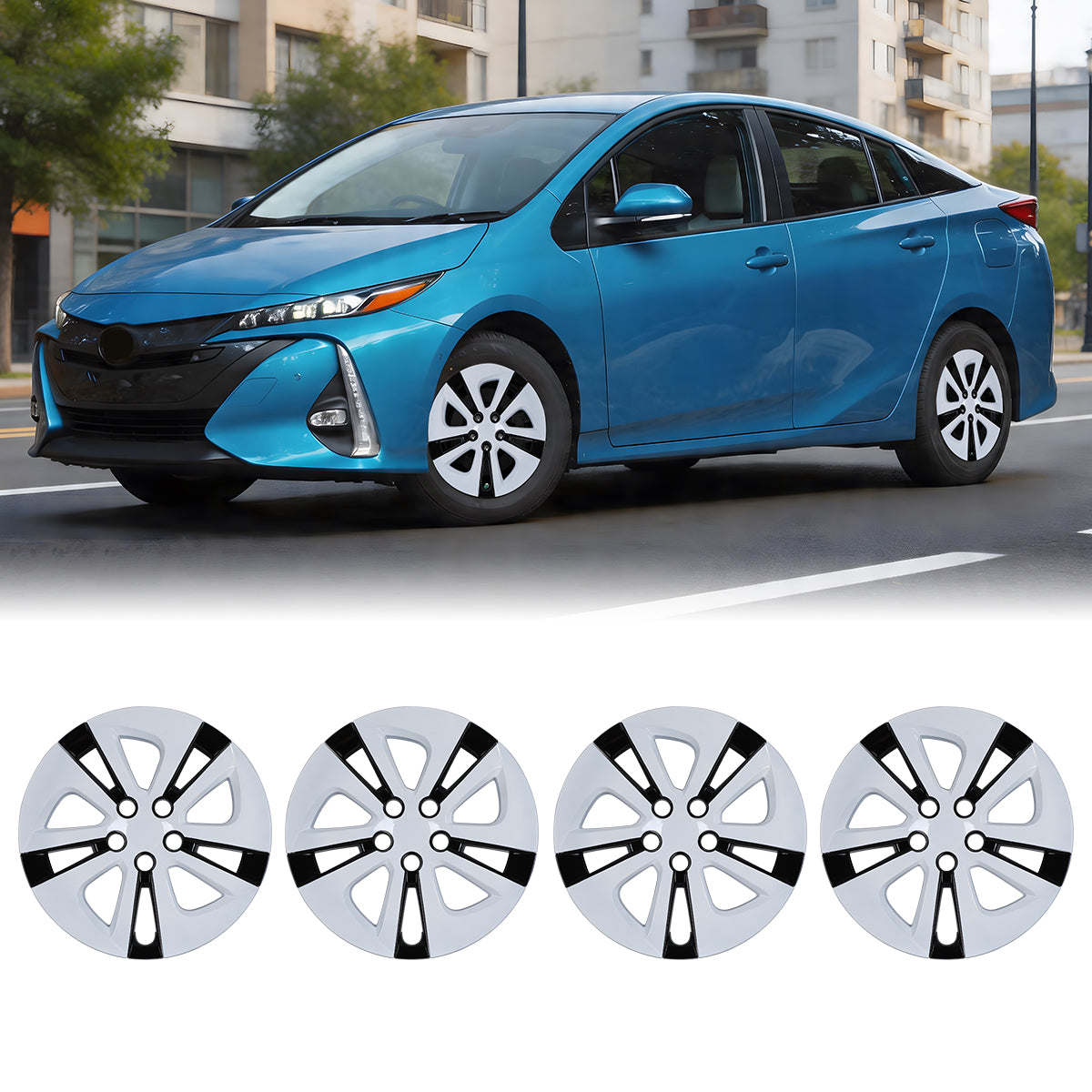 WINJET 15' Hubcaps for 2016-2024 PRIUS & COROLLA HYBRID -Black WINJET 15' Hubcaps for 2016-2024 PRIUS & COROLLA HYBRID -Black