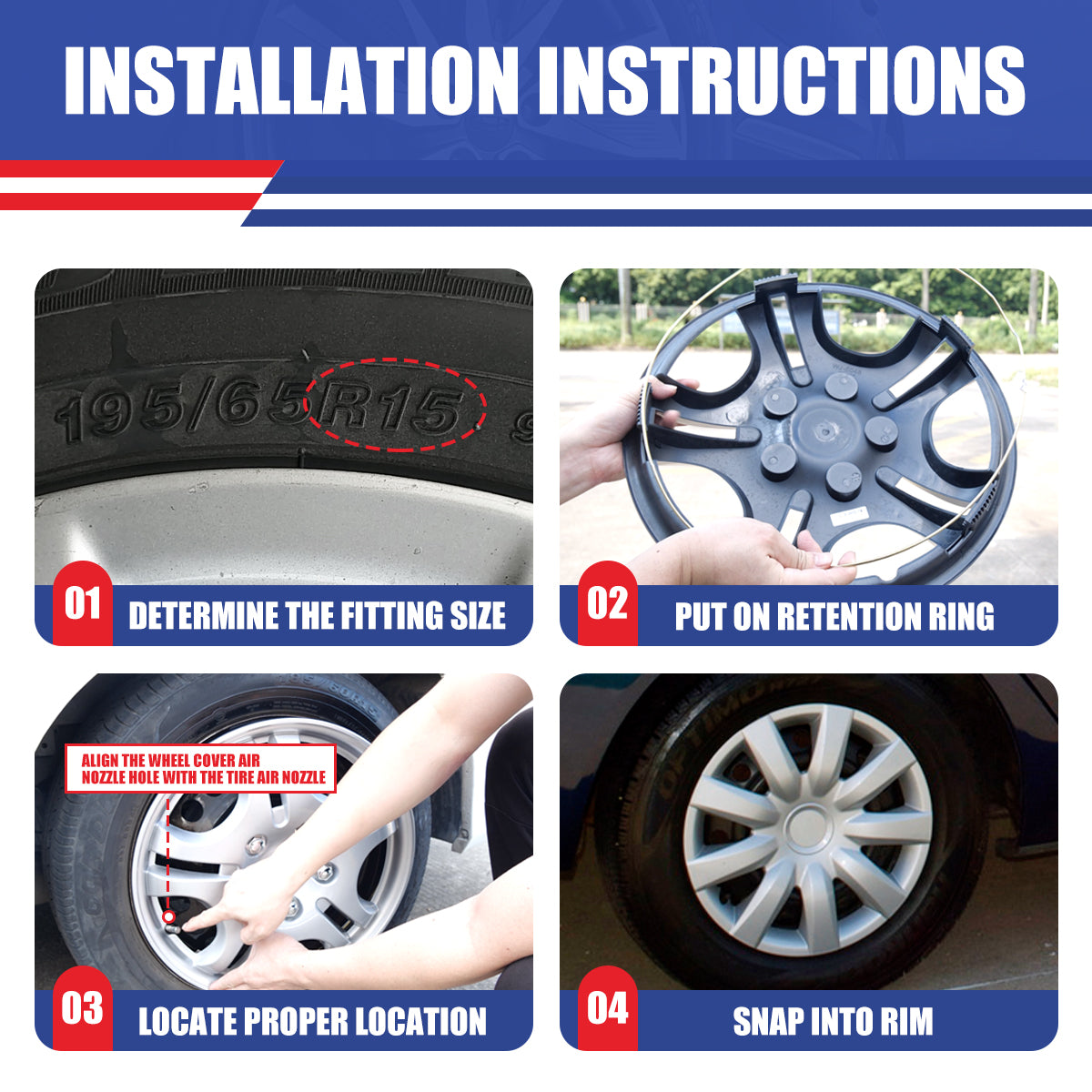 hubcaps installation instructions