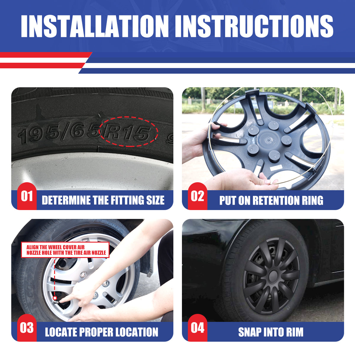 hubcaps installation instructions