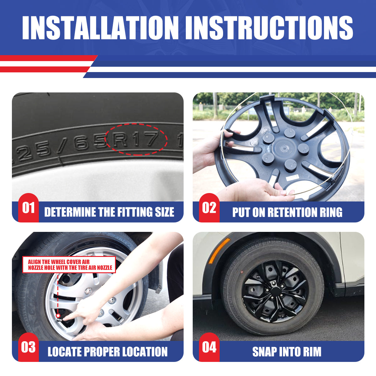 hubcaps installation instructions