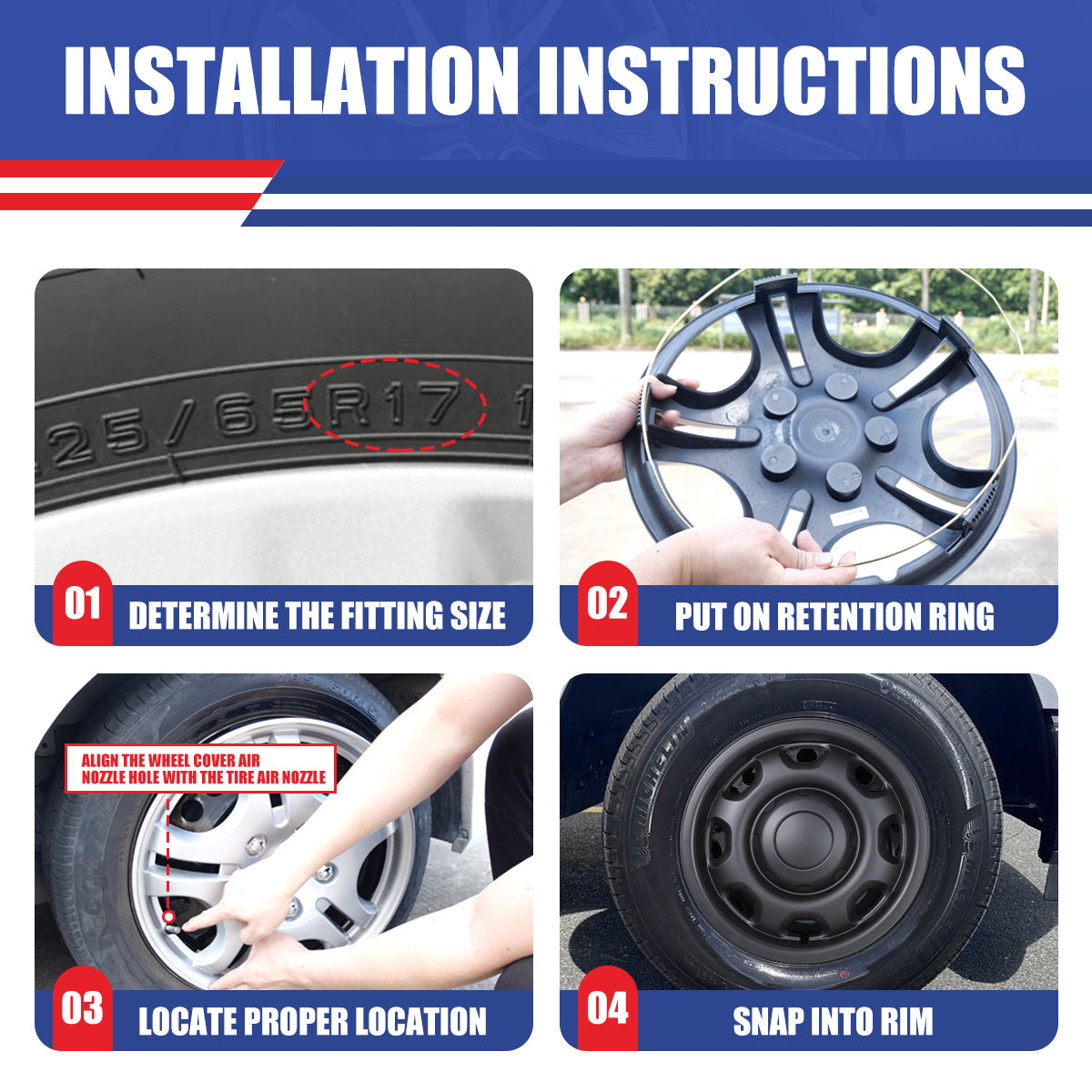 hubcaps installation instructions