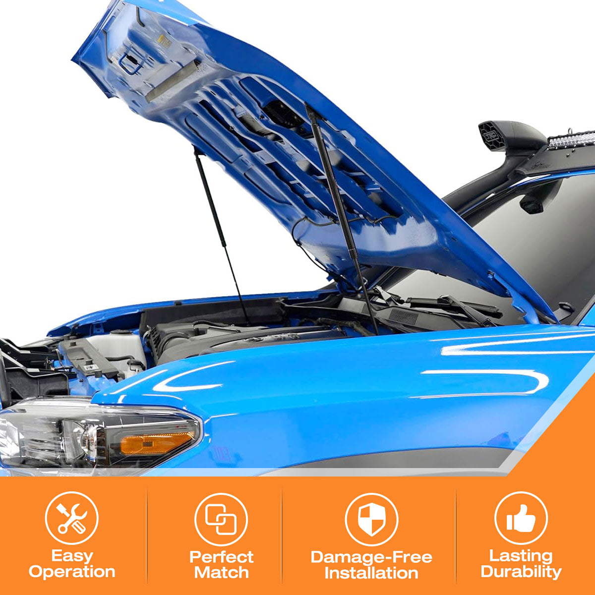 Hydraulic Hood Lift Supports for 2016-2023 Toyota Tacoma