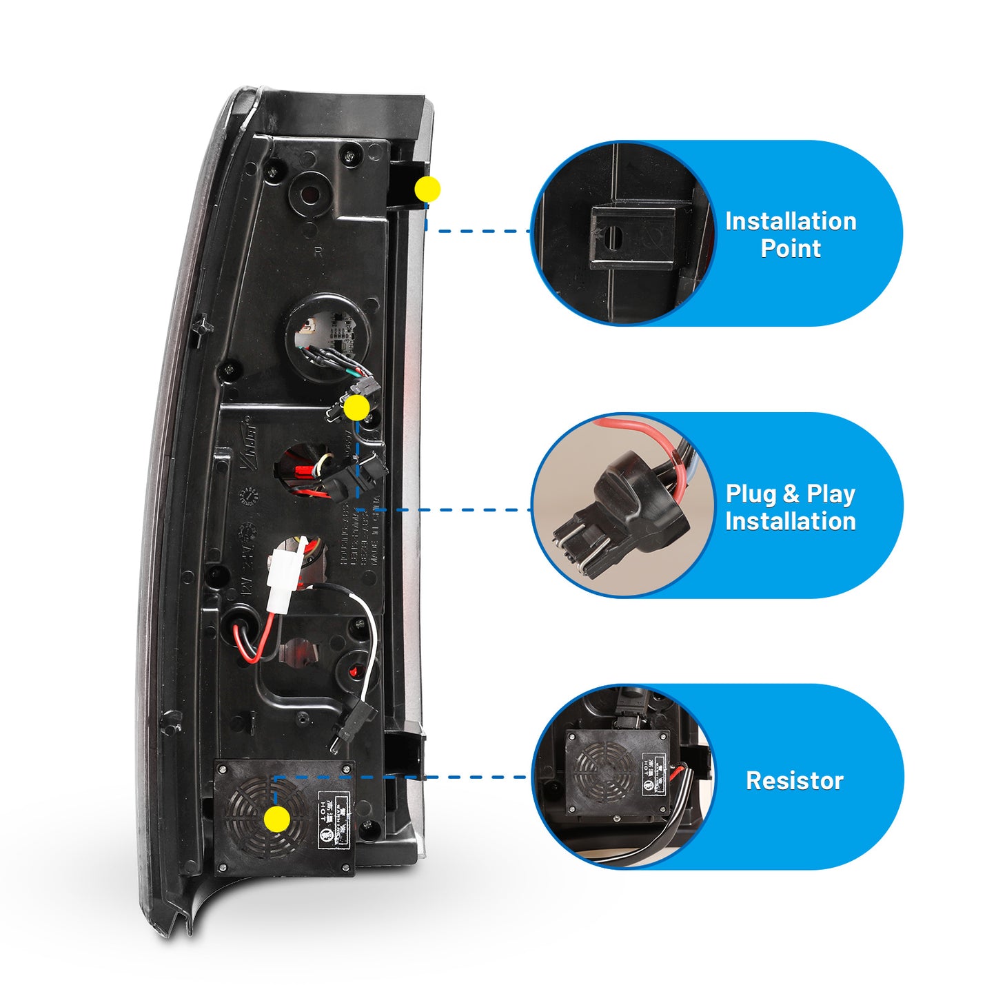 2001 gmc sierra tail lights