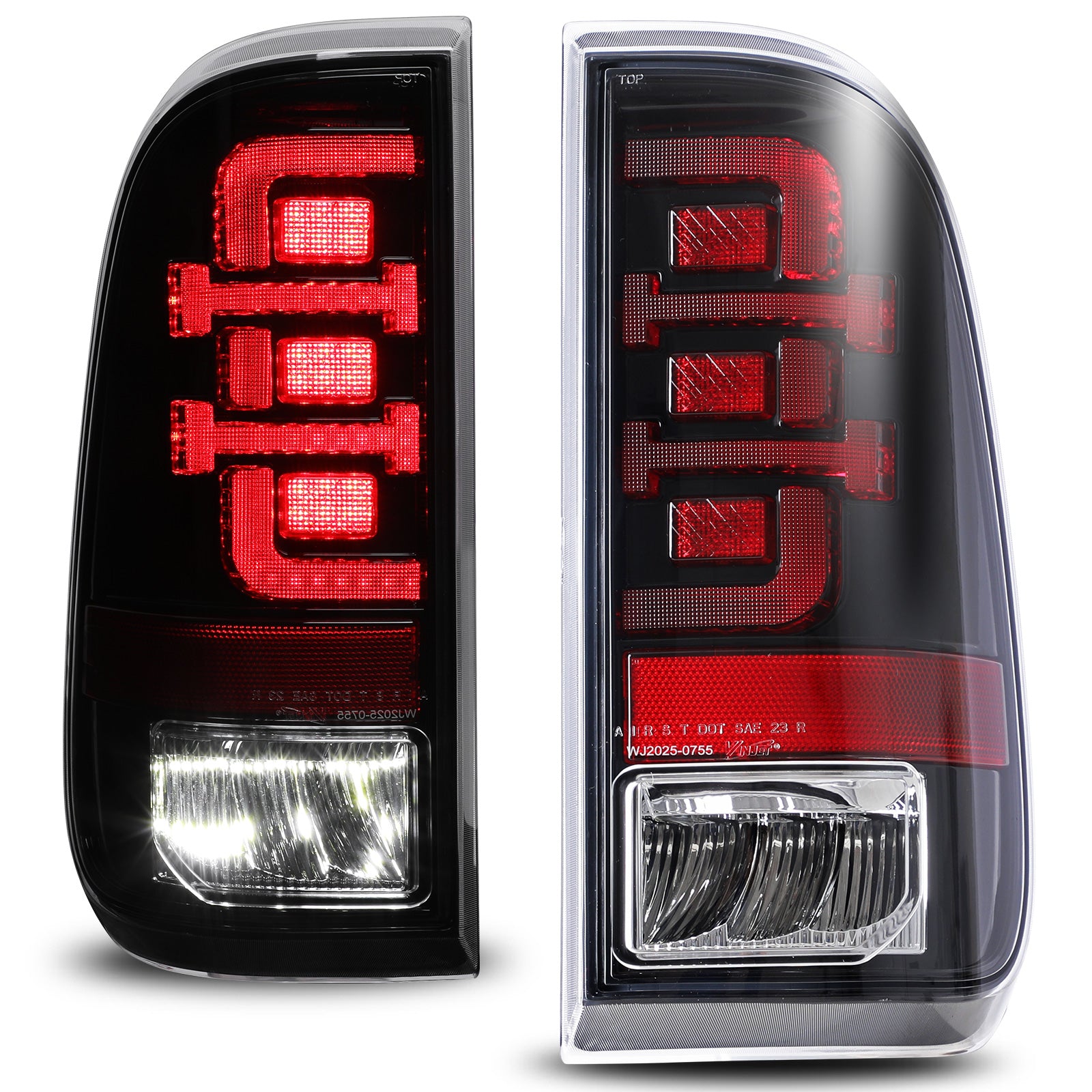 thumbnail image 2 of DTMOTO LED Tail Lights Ford Truck Black LED Tube Tail Lights For 2008-2016 Ford F250 F350 F450 Super Duty | Direct Replacement Lamps 2017 F250 Tail Lights 2 of 13