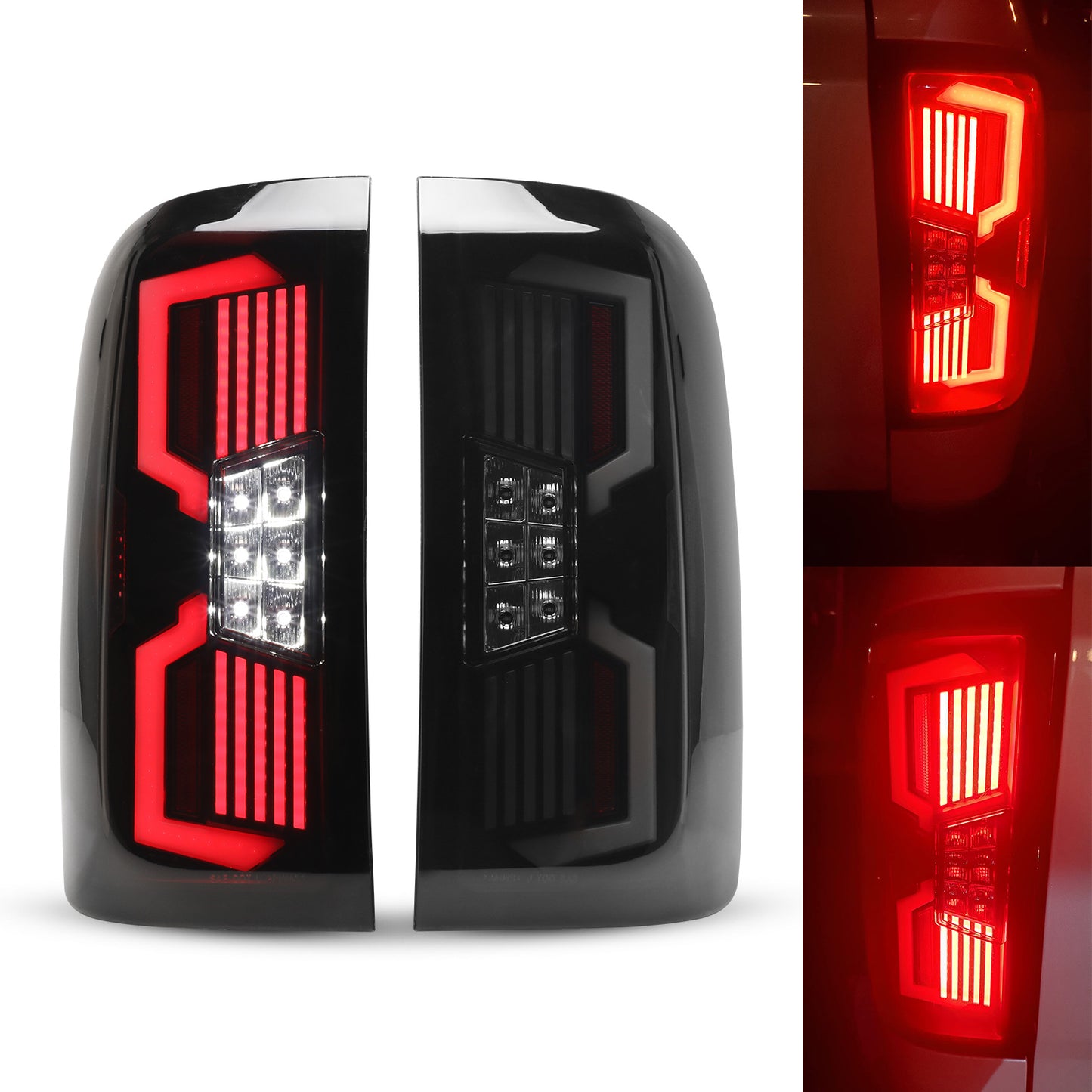 2014-2018 Chevy Silverado 1500/2015-2019 Chevy Silverado 2500HD 3500HD LED Sequential Tail light