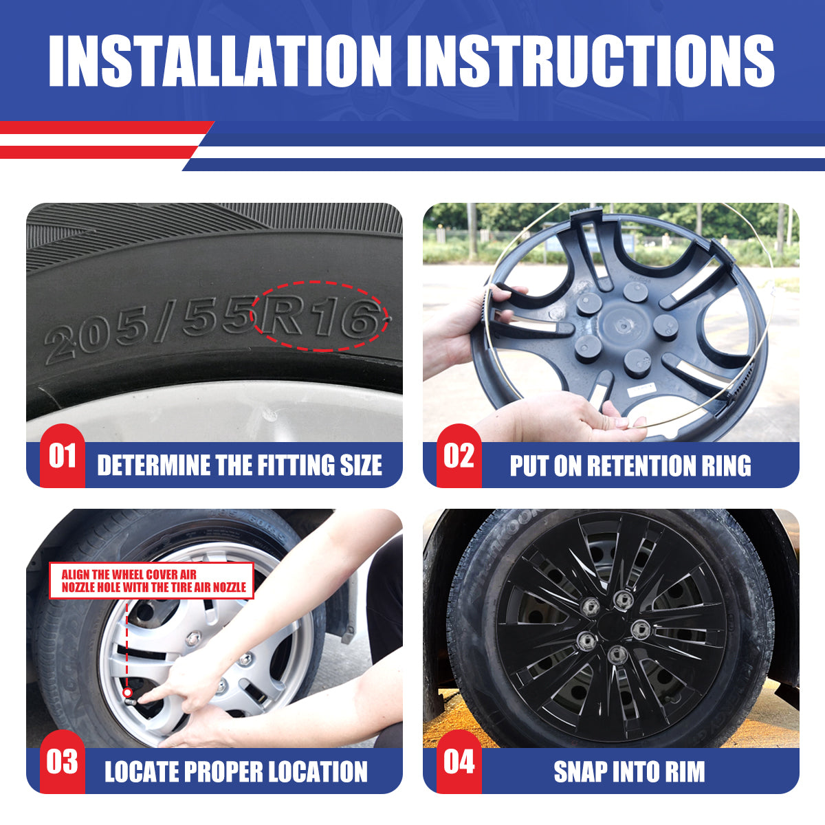 black hubcaps for nissan sentra