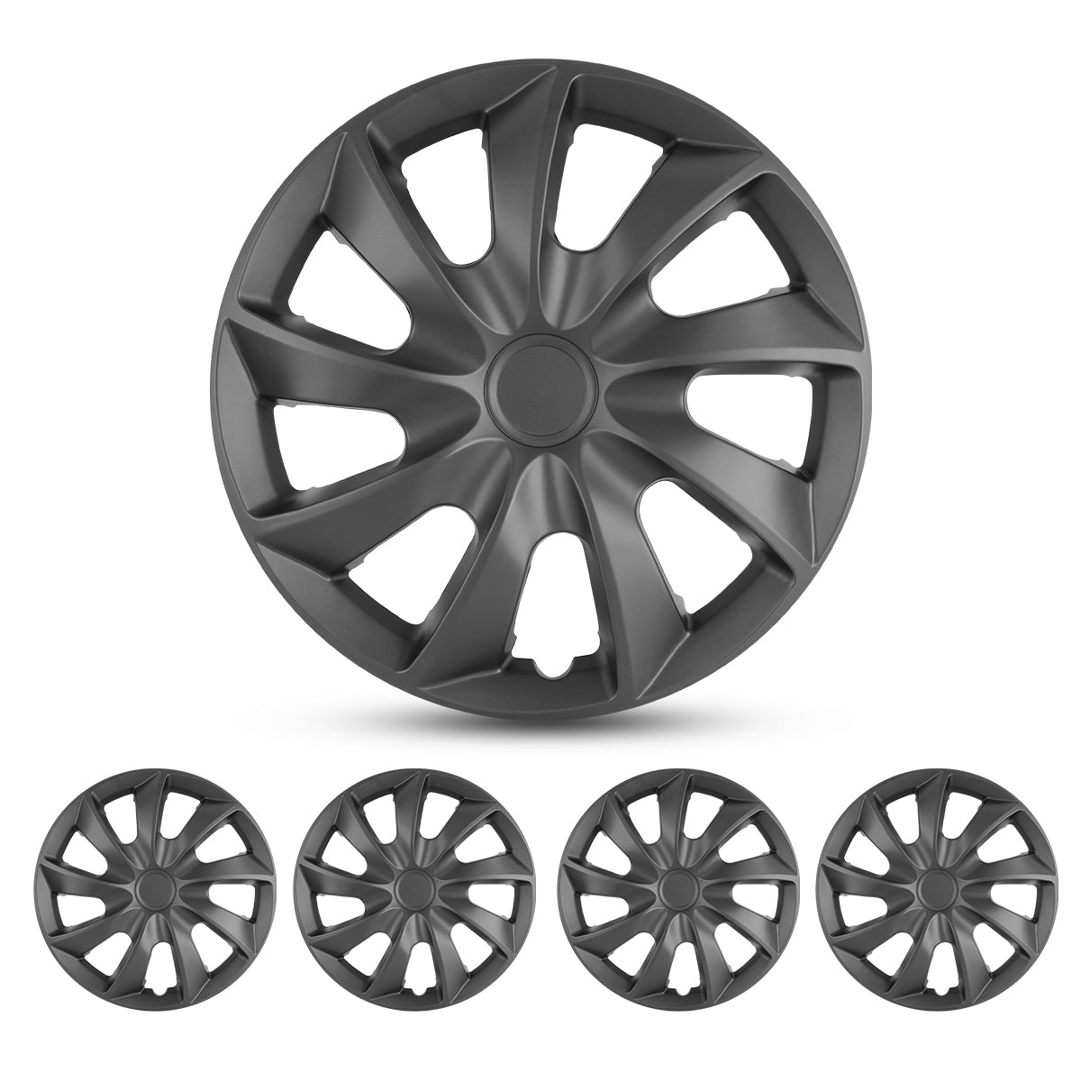 17 Inch Wheel Cover for Ford Focus and Most Cars, Set of 4 Snap On Hubcap, Universal Car Accessories Fit for Any 17 Inches Steel Wheel, Auto Tire Replacement Exterior 17 Inch Wheel Cover for Ford Focus and Most Cars, Set of 4 Snap On Hubcap, Universal Car Accessories Fit for Any 17 Inches Steel Wheel, Auto Tire Replacement Exterior