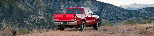 Winjet LED tail lights for Toyota Tacoma chrome red design