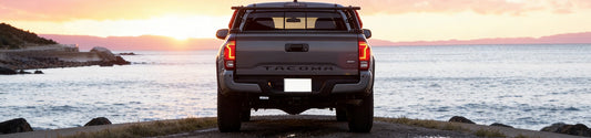 Winjet LED tail lights installed on Toyota Tacoma truck