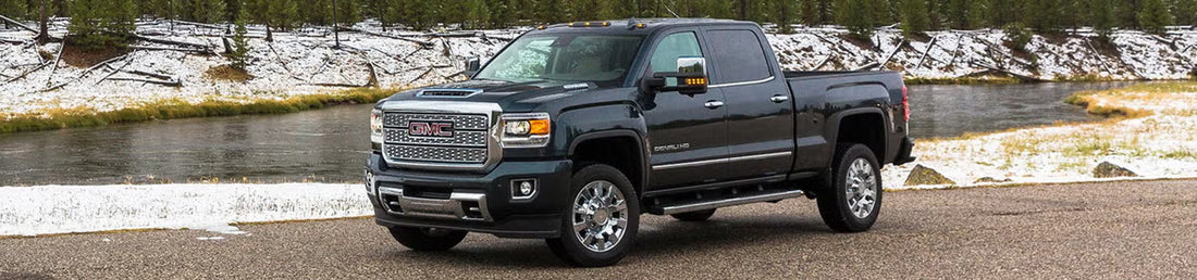 Installed Winjet headlights on GMC Sierra truck front view