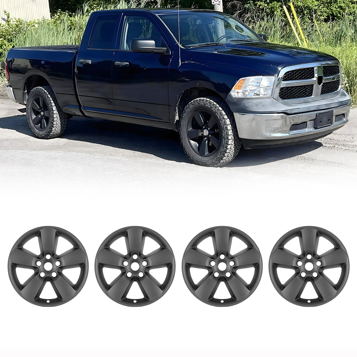 20" Hubcaps Wheel Rims Cover for 2013-2023 Dodge RAM 1500/Classic