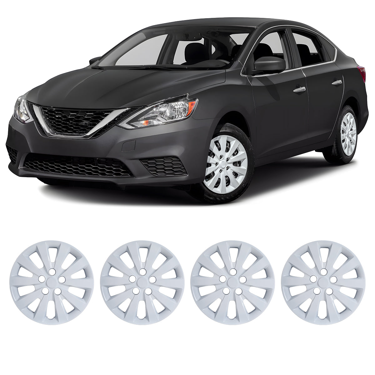 16' Hubcaps for 2011-2019 NISSAN SENTRA & LEAF