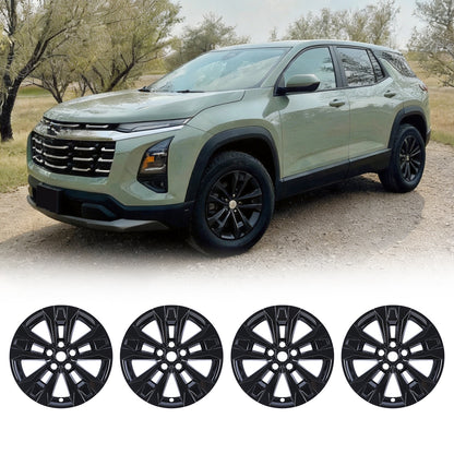 WINJET 17' Alloy Wheel Skin for 2025-2026 Chevrolet Equinox LT model - Black Lacquer
