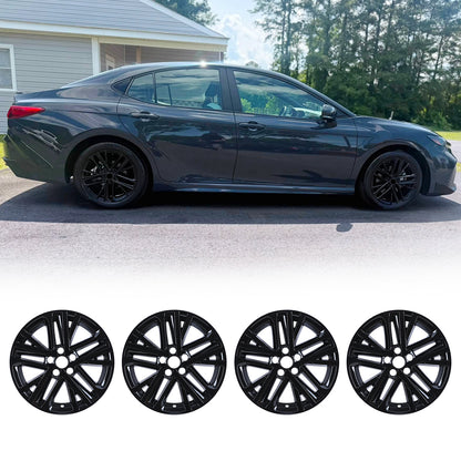 WINJET 18' Alloy Wheel Skin for 2025-2026 Toyota Camry Hybrid SE/ XLE model - Black Lacquer