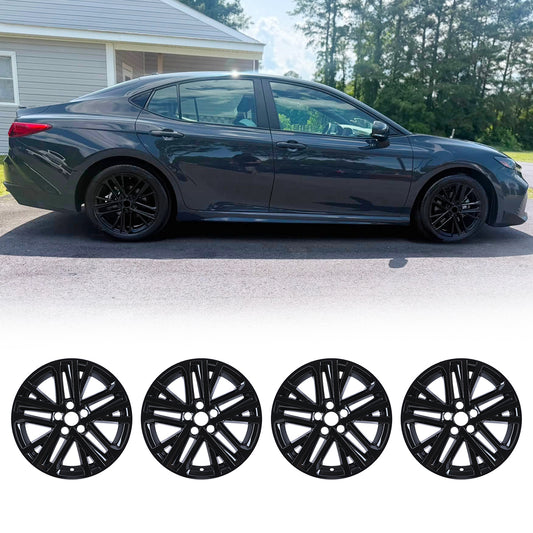 WINJET 18' Alloy Wheel Skin for 2025-2026 Toyota Camry Hybrid SE/ XLE model - Black Lacquer