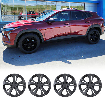 WINJET 17' Hubcaps Wheel Rims Cover for 2024-2026 Chevy Trax - Matte Black