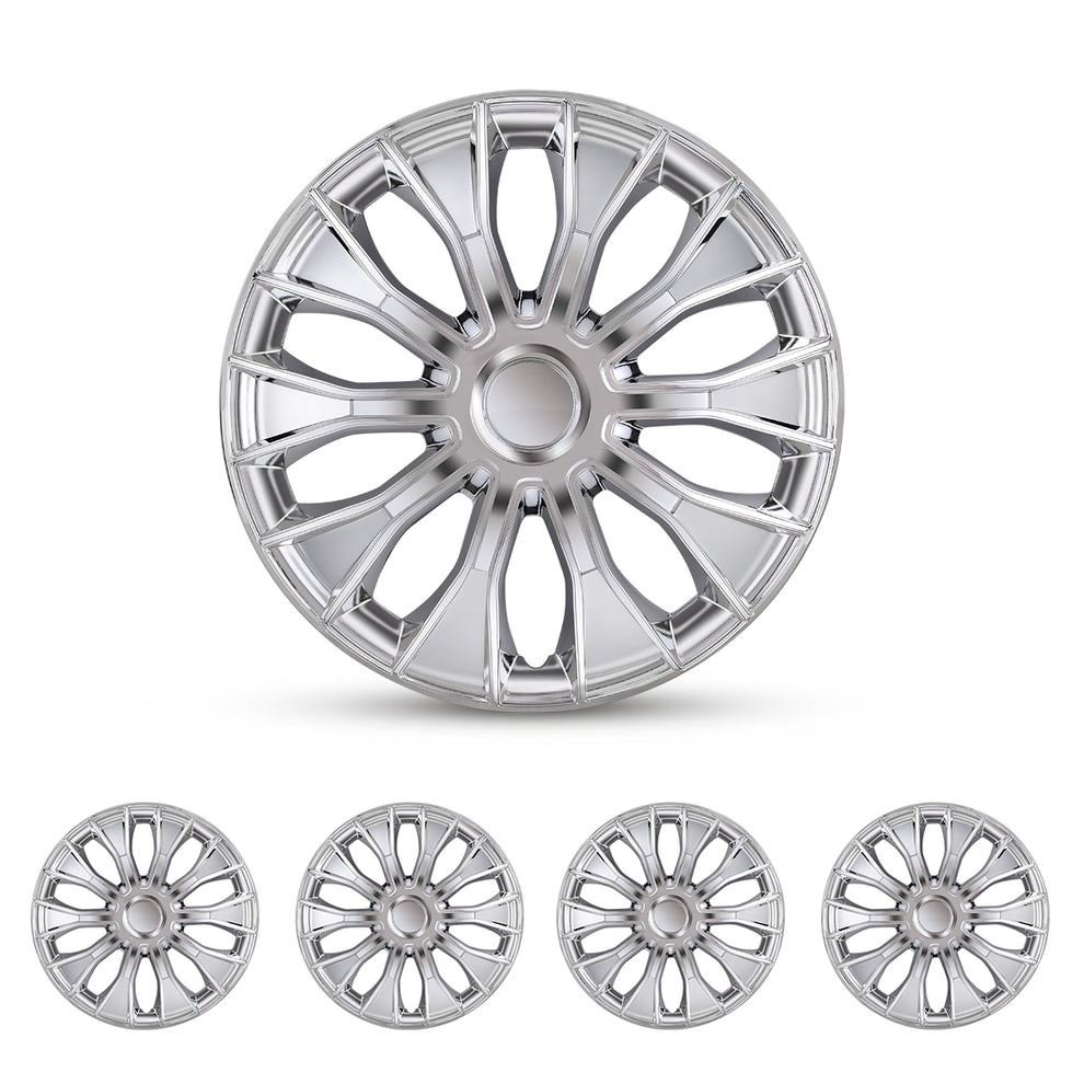 WINJET 15 inch Hubcaps Wheel Covers 5086 Chrome Winjet Automotive