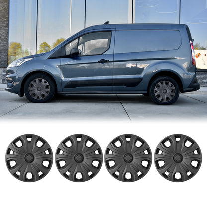 WINJET 16' Hubcaps Wheel Rims Cover for 2014-2023 Ford Transit Connect  - Matte Black