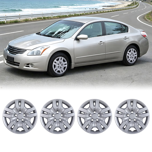 WINJET 16' Hubcaps Wheel Rims Cover for 2007-2012 Nissan Altima/2008-2009 Nissan Altima Coupe  - Sliver