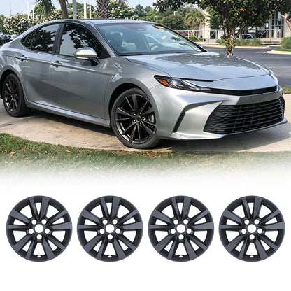 WINJET 16' Alloy Wheel Skin for 2025-2026 Toyota Camry Hybrid LE model - Matte Black