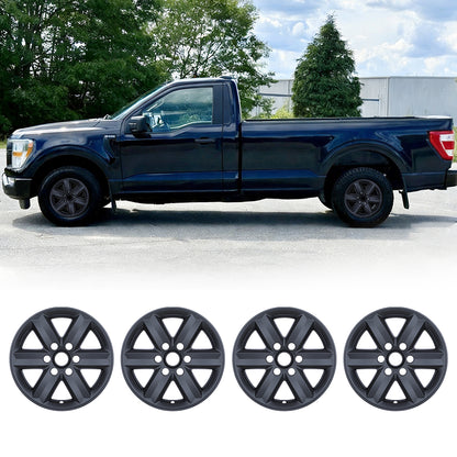 WINJET 17' Alloy Wheel Skin for 2021-2025 Ford F-150 XL XLT model - Matte Black