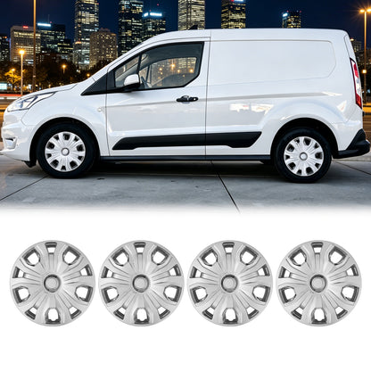 WINJET 16' Hubcaps Wheel Rims Cover for 2014-2023 Ford Transit Connect  - Chrome