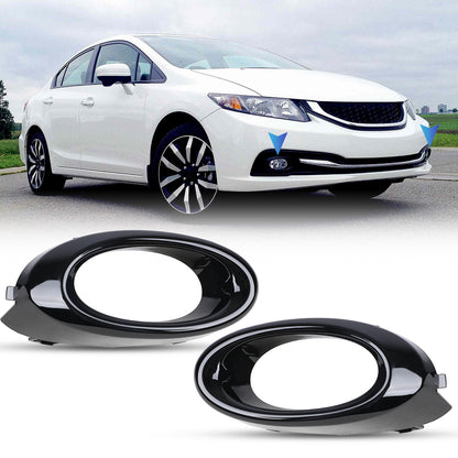 For 2013-2015 Honda Civic LX,EX-L,Touring Sedan Fog Light Cover