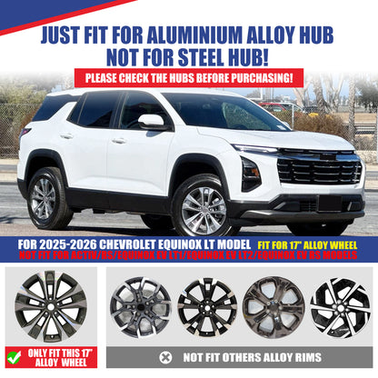 WINJET 17' Alloy Wheel Skin for 2025-2026 Chevrolet Equinox LT model - Matte Black