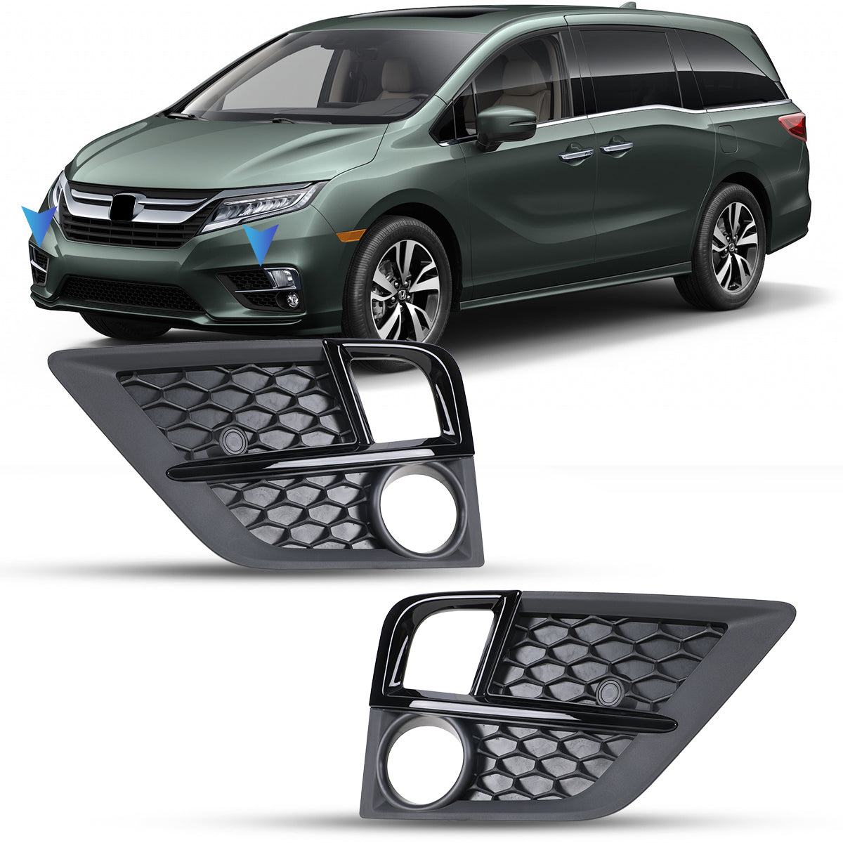 For 2018-2020 Honda Odyssey Fog Light Cover