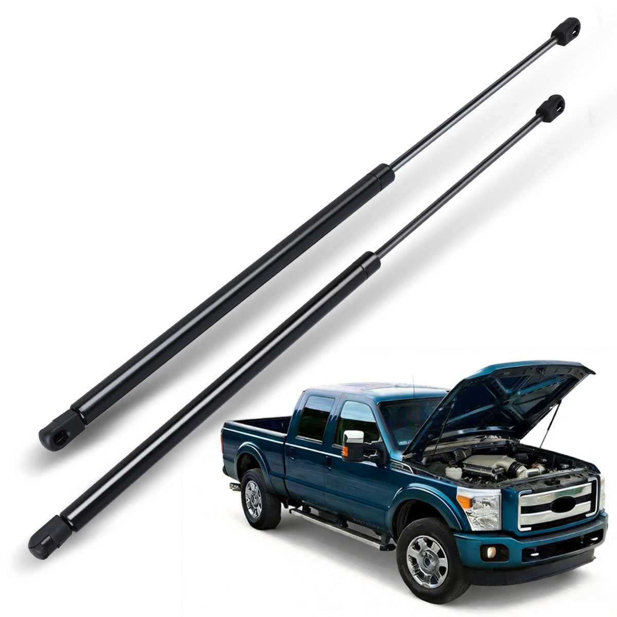 Hydraulic Hood Lift Supports for 2011-2016 Ford F-250/350/450/550