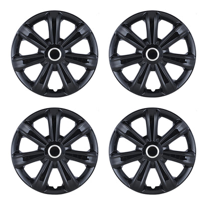 black wheel hubcaps
