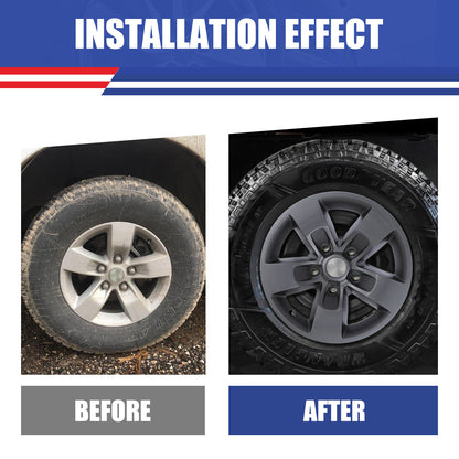 WINJET 17' Hubcaps Wheel Rims Cover for 2013-2018 DODGE RAM 1500/ 2019-2023 DODGE RAM 1500 CLASSIC  - Matte Black