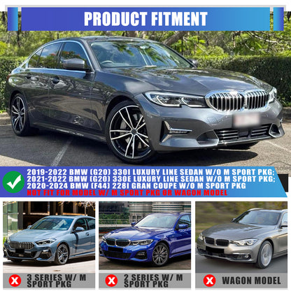 For BMW 330i/330e (2019-2022) & 228i Gran Coupe (2020-2024) w/o M Sport Replacement Fog Light - Clear