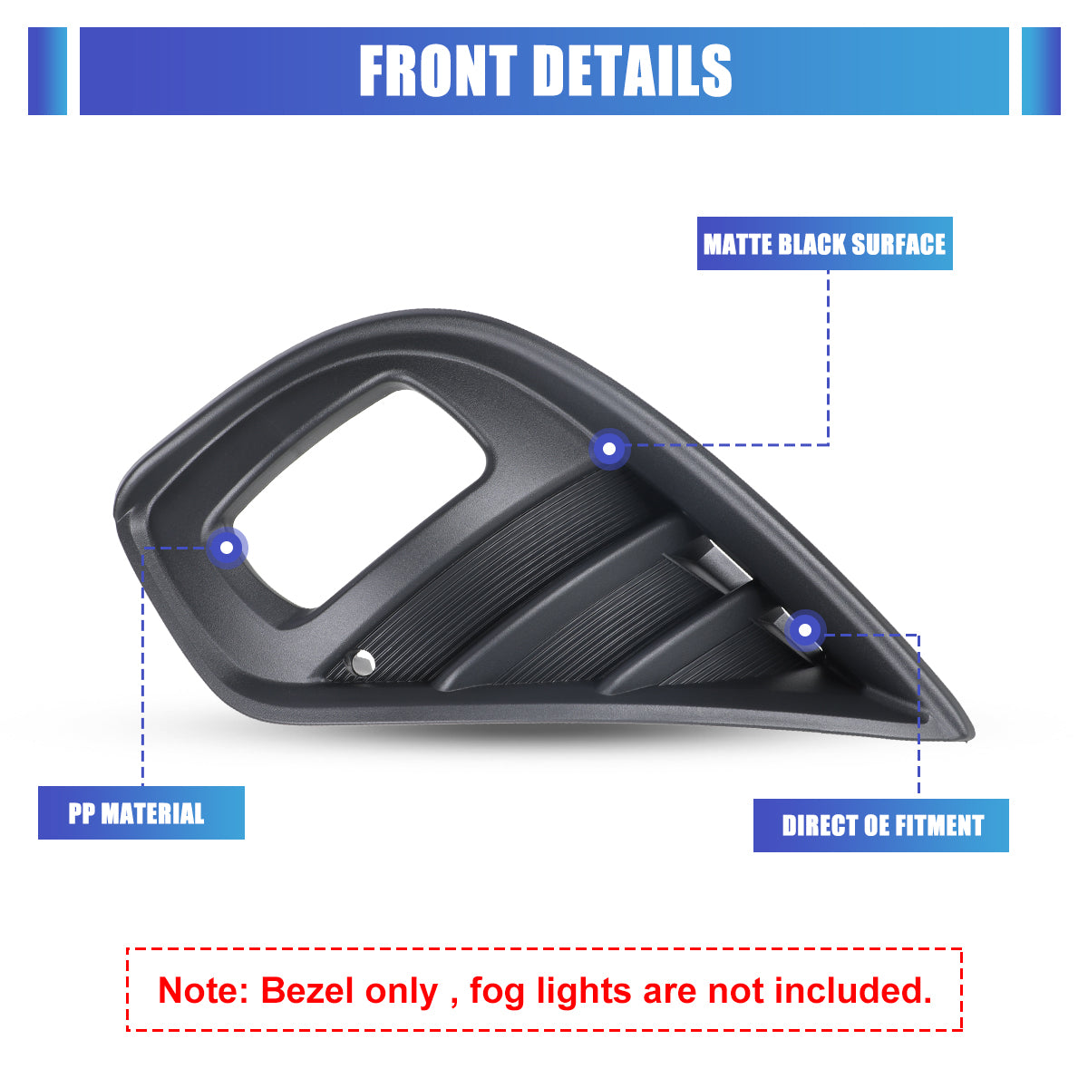 For 2020-2024 Toyota Highlander Fog Light Cover