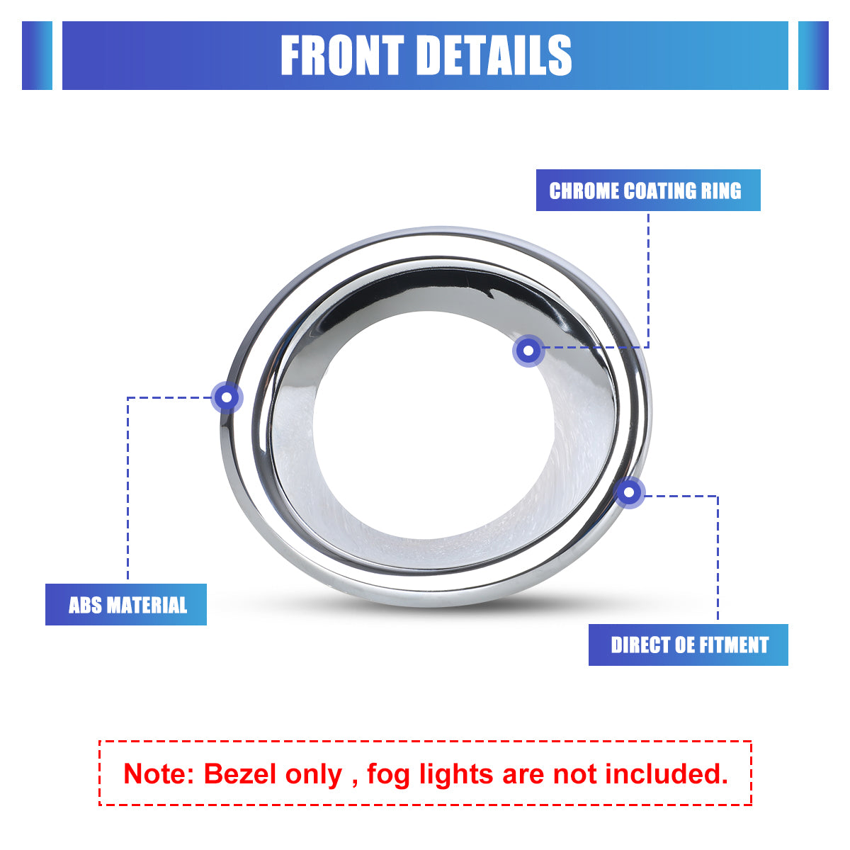 For 2013-2016 Nissan Pathfinder Fog Light Cover