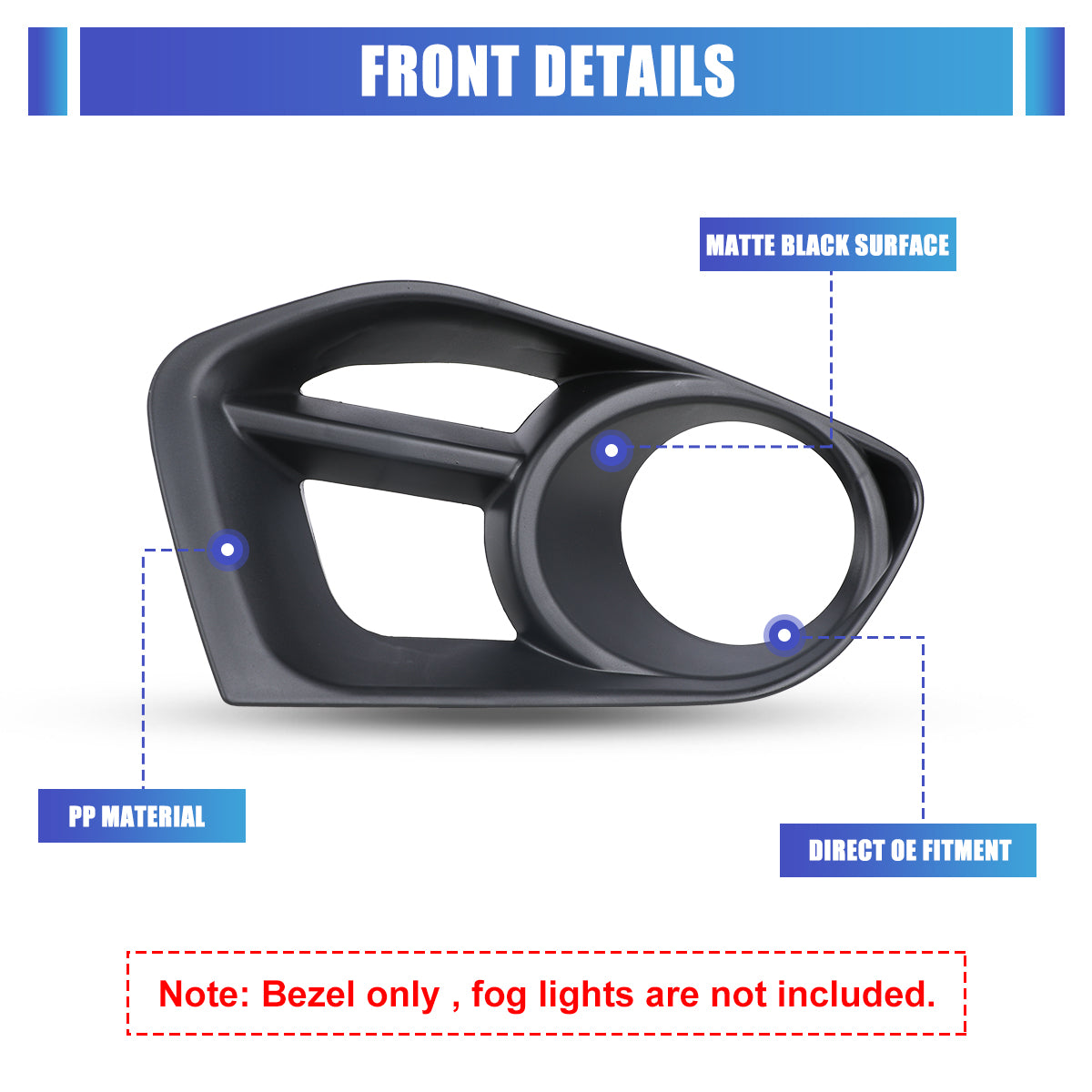 For 2011-2014 Nissan Murano Fog Light Cover