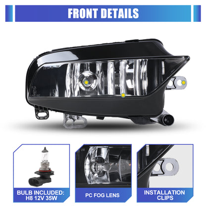 For 2015-2016 AUDI A3 sedan Replacement Fog Light - Clear