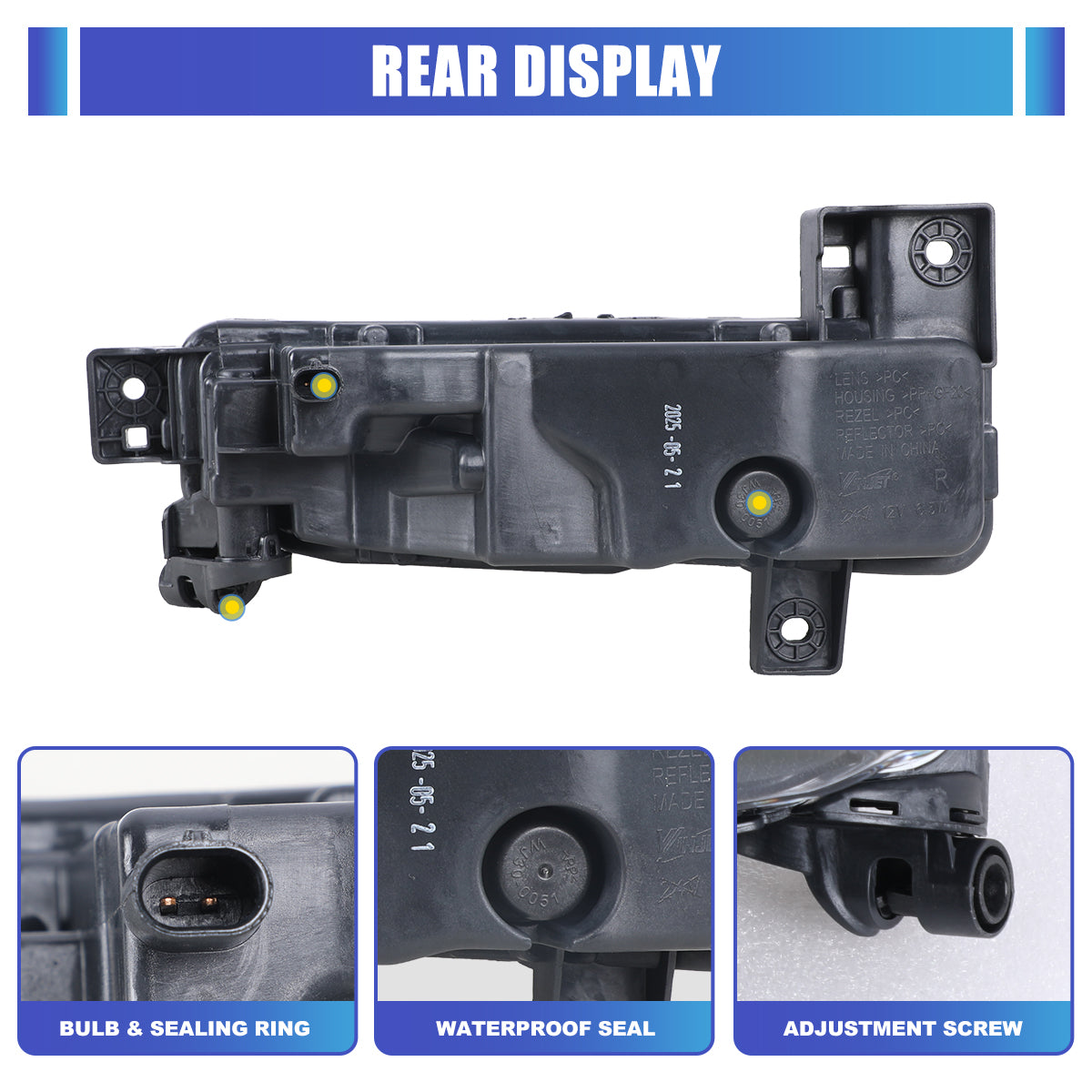 For BMW 330i/330e (2019-2022) & 228i Gran Coupe (2020-2024) w/o M Sport Replacement Fog Light - Clear