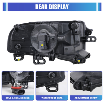 For 2015-2016 AUDI A3 sedan Replacement Fog Light - Clear