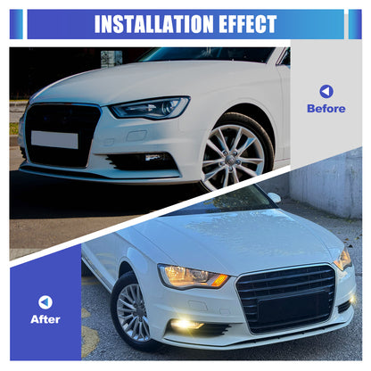 For 2015-2016 AUDI A3 sedan Replacement Fog Light - Smoke