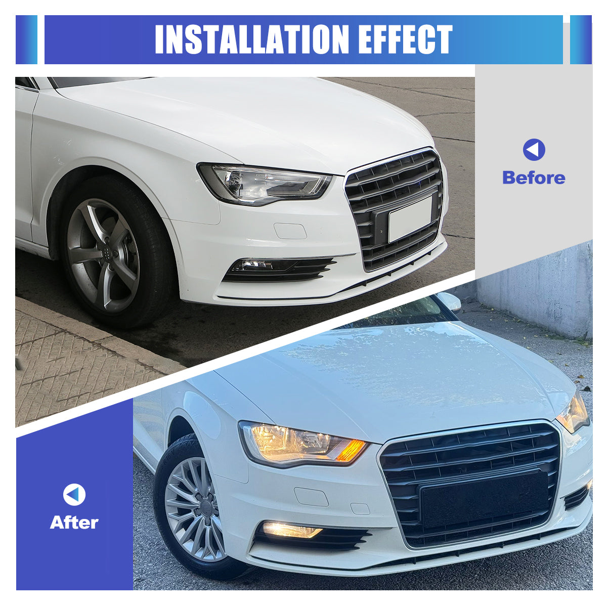 For 2015-2016 AUDI A3 sedan Replacement Fog Light - Clear