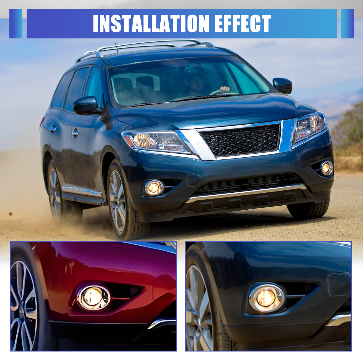 For 2013-2016 Nissan Pathfinder Fog Light Cover