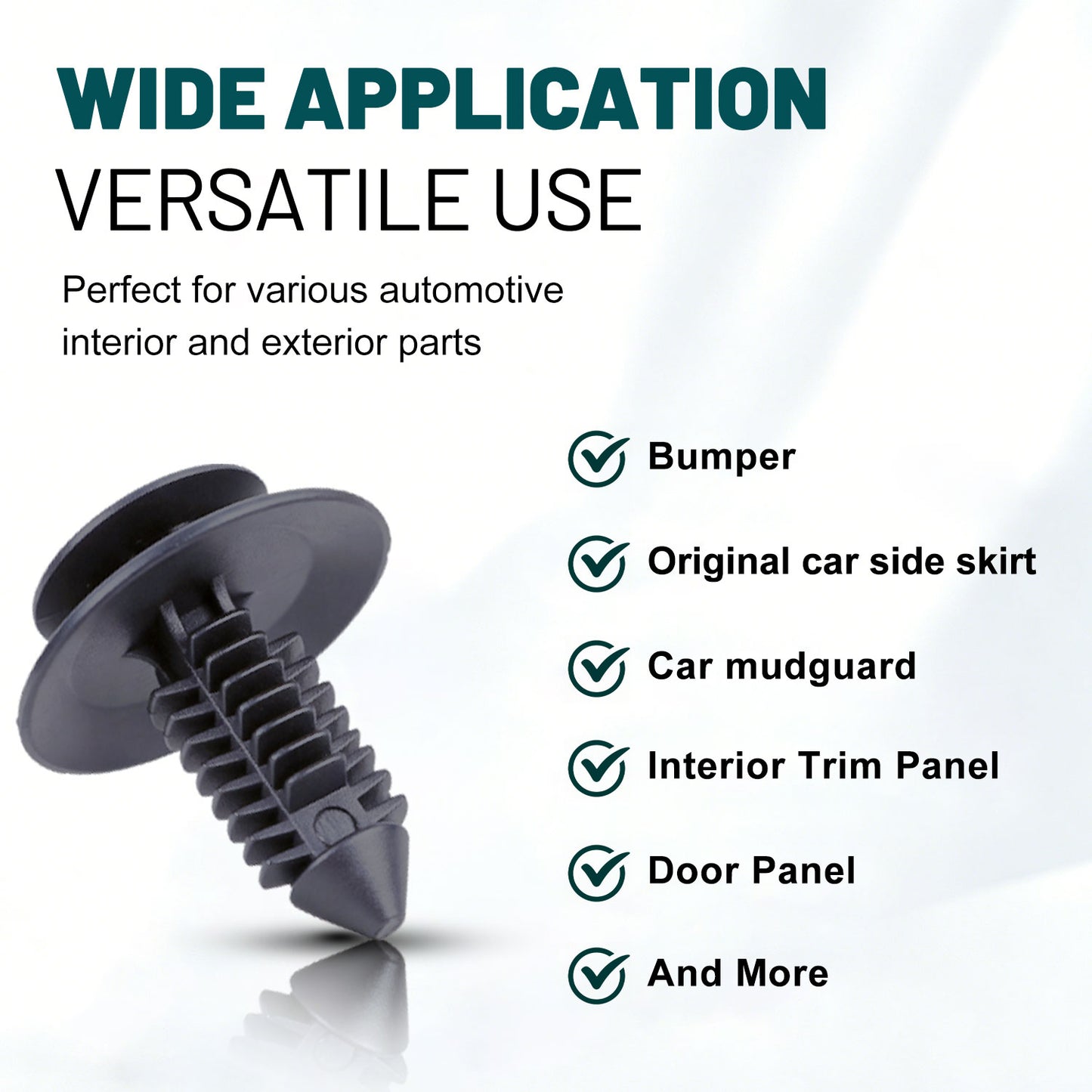 Premium Bumper, Fender & Engine Splash Shield Retainer Clips Set for Ford, Lincoln & Mercury