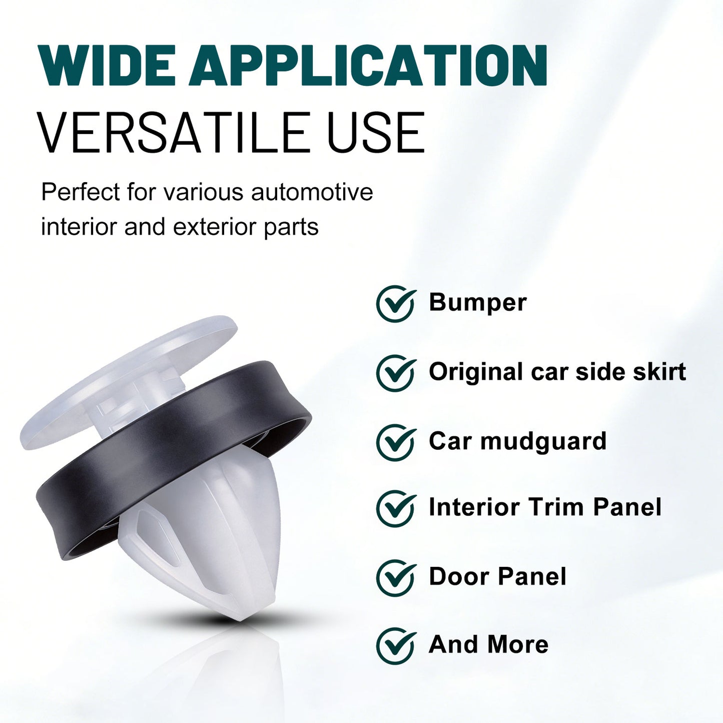 Premium Bumper, Fender & Engine Splash Shield Retainer Clips Set for Ford