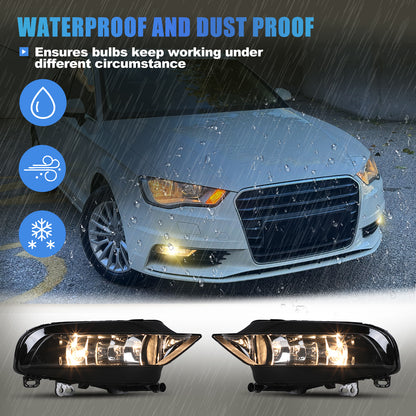 For 2015-2016 AUDI A3 sedan Replacement Fog Light - Clear