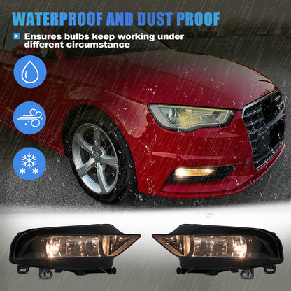 For 2015-2016 AUDI A3 sedan Replacement Fog Light - Smoke